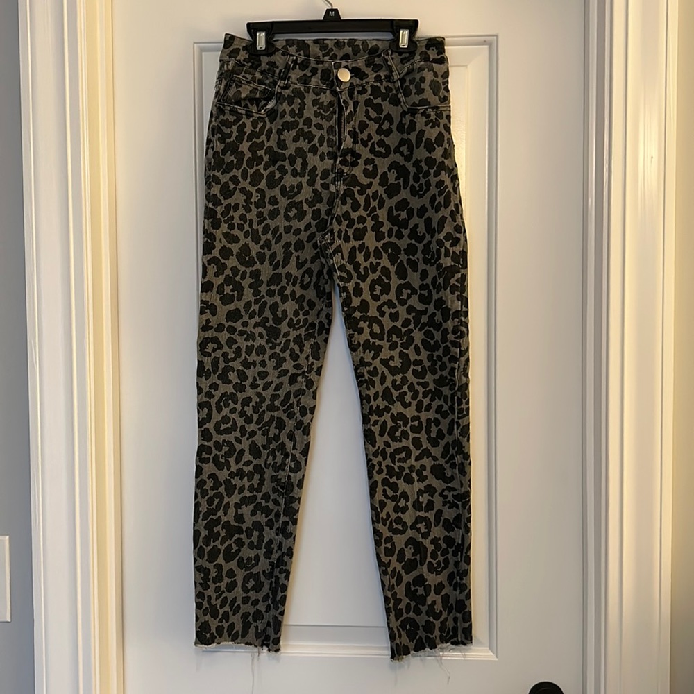 Women's SHEIN Cheetah Skinny Jeans